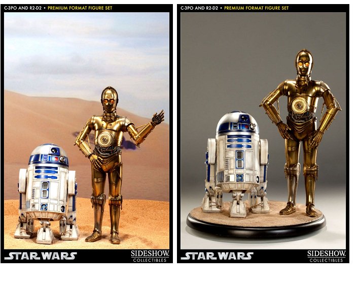 スター・ウォーズ ： C-3PO&R2-D2 1/4スケールプレミアムフィギュア
