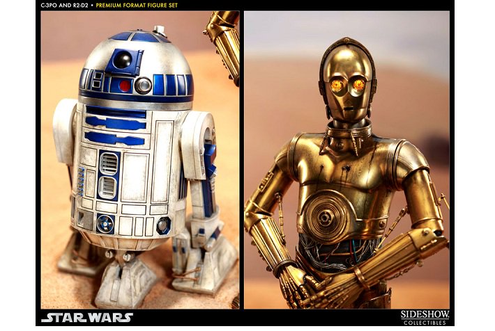 スター・ウォーズ ： C-3PO&R2-D2 1/4スケールプレミアムフィギュア
