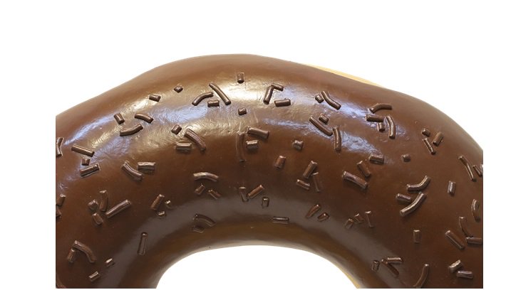 スイーツ☆ドーナツのビッグオブジェ【チョコレート】　等身大・ディスプレイ・ディスプレー・オブジェ・看板・チョコ・お菓子