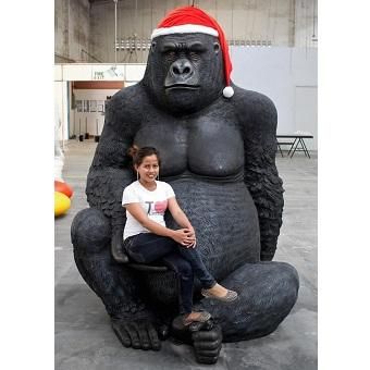 動物大型オブジェ シルバーバックゴリラの巨大オブジェ 250cm 等身大フィギュア キャラクター フィギュア 店舗ディスプレイ 大型オブジェ販売のコズミックランド 動物大型オブジェ シルバーバックゴリラの巨大オブジェ 250cm 等身大フィギュア キャラクター フィギュア 店舗ディスプレイ 大型オブジェ販売のコズミックランド