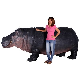 かば☆カバのビッグオブジェ【300cm】☆等身大フィギュア・動物オブジェ・店舗ディスプレイ・大型オブジェ販売のコズミックランド