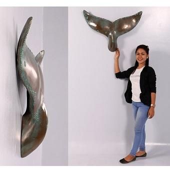 最終値下げ！　壁掛け　クジラの尾びれ　オブジェ　鯨　レストラン 壁掛け クジラの尾びれ オブジェ 鯨 レストラン 飲食店 ショップ
