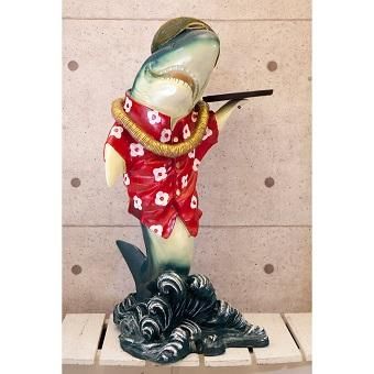 鮫・シャーク☆サメのウエイターさんビッグオブジェ【84cm