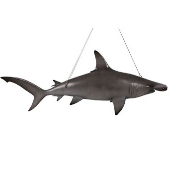 サメ 鮫 ハンマーヘッド シャークのビッグオブジェ 184cm 吊タイプ 鮫 サメ さめ 等身大フィギュア 動物オブジェ 店舗ディスプレイ 大型オブジェ販売のコズミックランド
