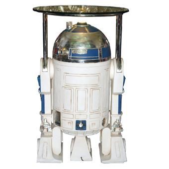 STAR WARS】スターウォーズ ： R2D2 ライトアップサイドテーブル☆等身 