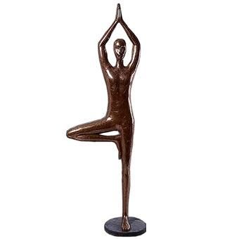 等身大オブジェ☆木ポーズ・ヨガ(男) 置物☆等身大フィギュア