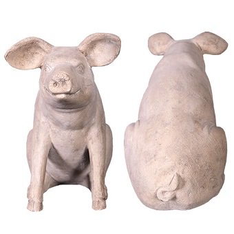 【豚・ブタ・ぶた】PIG ☆ ブタのビッグオブジェ　ゆかいな豚さん 59cm【RS】☆  等身大フィギュア・店舗ディスプレイ・大型動物オブジェ販売のコズミックランド -  等身大フィギュア・キャラクターフィギュア・店舗ディスプレイ・大型オブジェ販売のコズミックランド