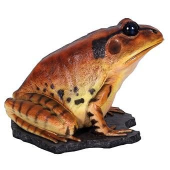 開運】幸運を呼ぶ?! 蛙 かえる☆縞足ガエルのビッグオブジェ