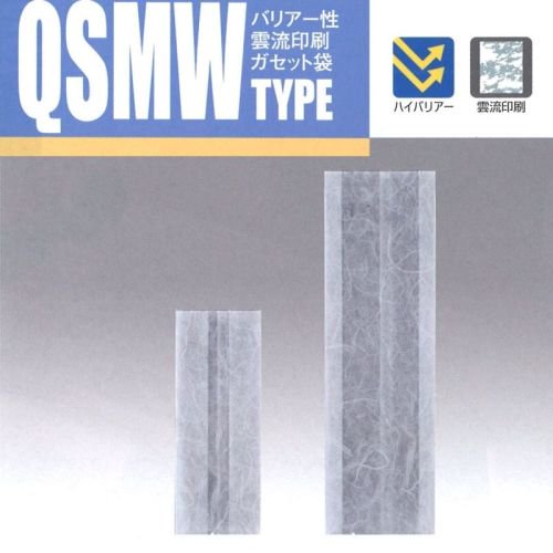 QSMW-090400 G60（1500枚）90＋60×400mm バリアマット雲龍印刷 ナイロンガゼット袋/脱酸素剤対応袋 - エージレス 保冷剤  乾燥剤 シーラーの通信販売 橘屋商事株式会社