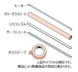 39772A 補修セット Fi-200-10WK（組紐ヒーター線付属） 富士インパルス（時間指定および代金引換には対応しておりません） - エージレス  保冷剤 乾燥剤 シーラーの通信販売 橘屋商事株式会社