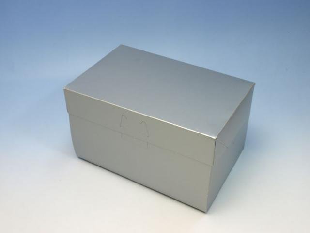 ケーキ箱 ロックBOX105 シルバー 4×6 （300枚） ロックボックス 