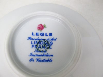 ☆LIMOGES リモージュ LEGLE デミタスカップ＆ソーサー - ブランド洋食