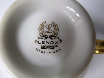 ☆LENOX レノックス MONROE モンロー コーヒーカップ＆ソーサー