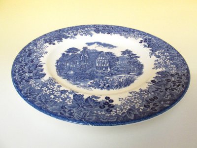 ☆ビンテージ 廃盤品 Wedgwood ウェッジウッド ブルー＆ホワイト 21cm