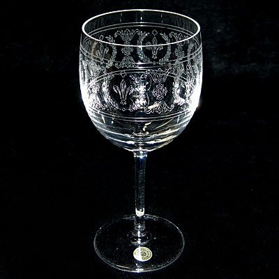 ヴァル サン ランベール 金彩 白ワイングラス H13.5cm ペア