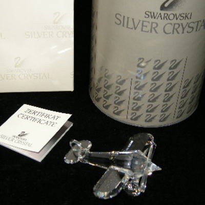 ☆Swarovski（スワロフスキー）クリスタル飛行機フィギュリンブランド