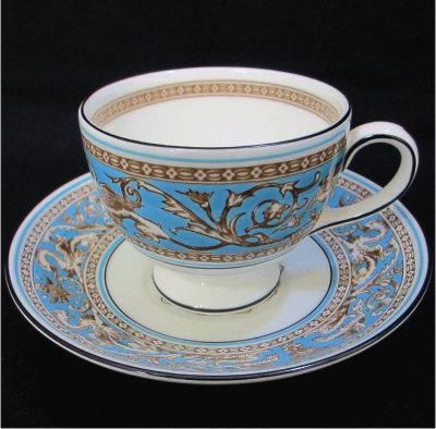 ウェッジウッド WEDGWOOD☆フロレンティーンターコイズ ☆コーヒー