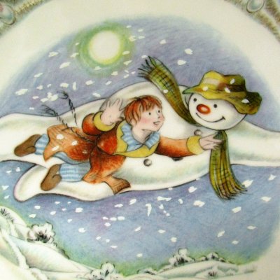 廃盤品☆ロイヤルドルトン/Royal Doulton スノーマン 空中散歩 WALKING