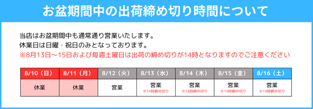 休業案内
