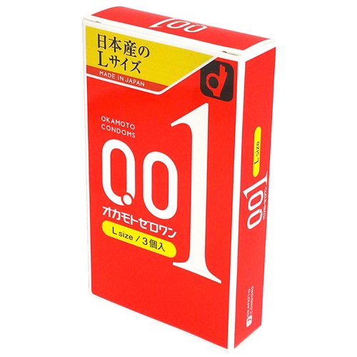 オカモトゼロワン001 3個入り 薄さ0.01ミリ販売