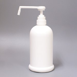シャワーポンプボトル800ml 白 アルコールディスペンサー詰め替え容器