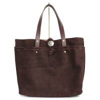 Early Morning(アーリーモーニング) SUEDE POCKET TOTE (ブラウン)(スエード)
