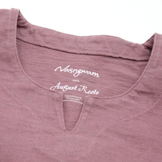 Nasngwam ナスングワム Burkina Tee スモークパープル ナスングワム オーガストルーツ ブルキナtee Nasngwam ナスングワム Burkina Tee スモークパープル ナスングワム オーガストルーツ ブルキナtee