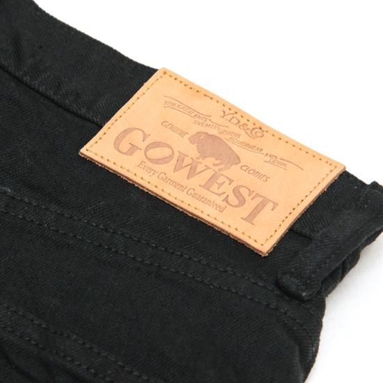 GO WEST ゴーウェスト｜レディース TAPERED FITS PANTS (ブラック)(テーパードフィッツパンツ)(細パン)