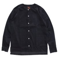 Phatee ファティ｜TEKIYA SHIRTS LONG (ブラック)(ノーカラーシャツ 長袖シャツ)