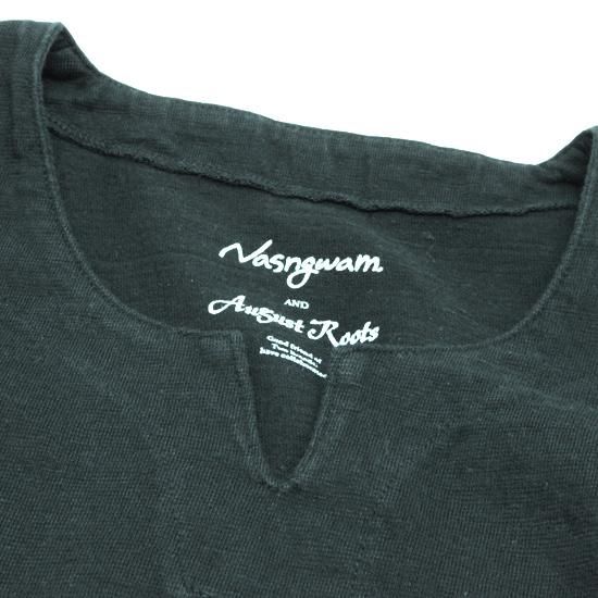 Nasngwam ナスングワム August Roots Burkina Tee ダストブラック ブルキナtee