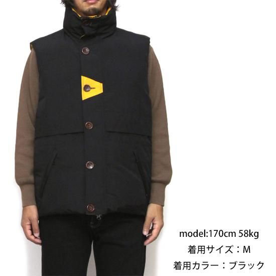 Nasngwam ナスングワム｜GASHER VEST (ネイビー)(ダウンベスト)