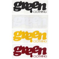 GREEN CLOTHING グリーンクロージング｜LOGO STICKER ロゴ ステッカー 大 Large (屋外対応素材)