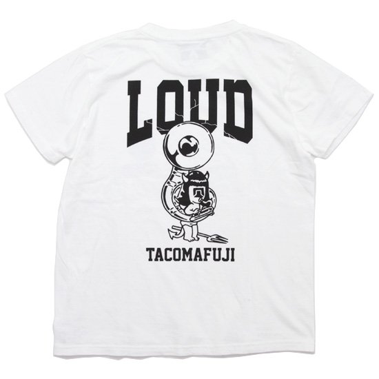 TACOMA FUJI RECORDS タコマフジレコード｜LOUD TEE (ホワイト)(プリントTシャツ)の2枚目の画像