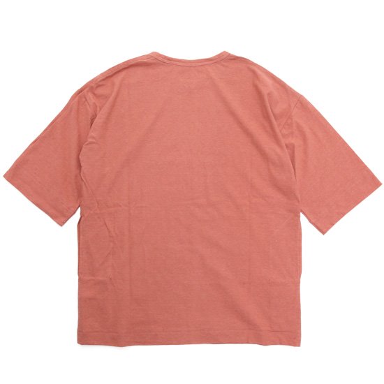 HiHiHi ひひひ｜５分袖 ポケット Tee (ピンク)(Tシャツ)の2枚目の画像