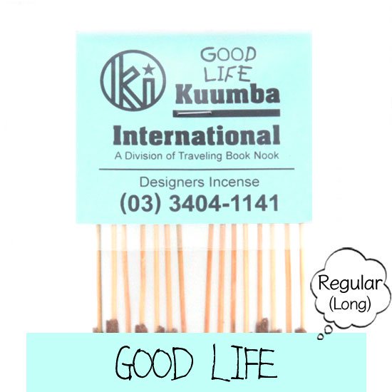 KUUMBA クンバ｜INCENSE regular (GOOD LIFE)(お香 レギュラーサイズ)の2枚目の画像