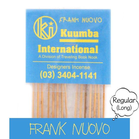 KUUMBA クンバ｜INCENSE regular (FRANK NUOVO)(お香 レギュラーサイズ)の2枚目の画像