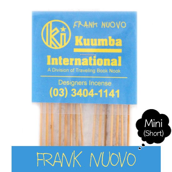 KUUMBA クンバ｜INCENSE mini (FRANK NUOVO)(お香 ミニサイズ)の2枚目の画像