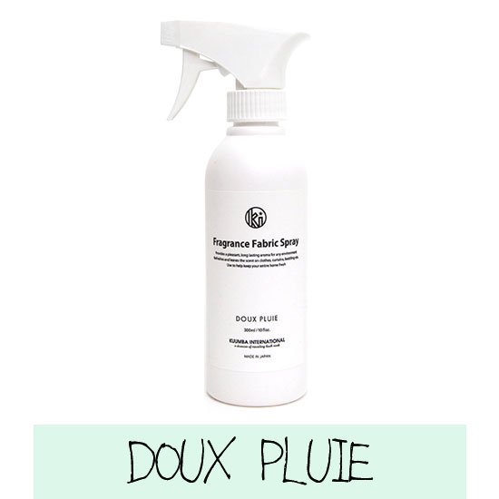 KUUMBA クンバ｜FABRIC SPRAY 300ml (DOUX PLUIE ドゥプリュイ(SWEET RAIN))(布製品の消臭スプレー)