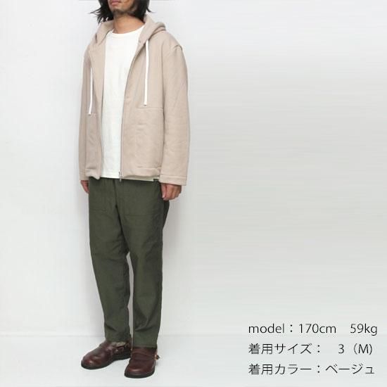 LA MOND ベージュ フード付きジャケット