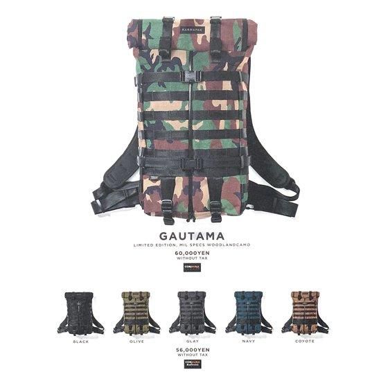 KARMAPAC カルマパック｜GAUTAMA ガウタマ LIMITED EDITION MIL SPECS WOODLAND CAMO (柄はアソートです)の2枚目の画像