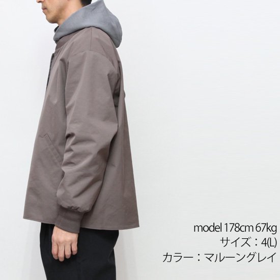 LAMOND ラモンド｜OVER BLOUSON (マルーングレイ)(ブルゾン)