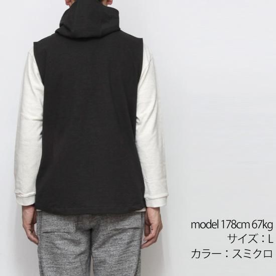 Jackman ジャックマン｜JM8011 Stretch Hooded Vest (セージ)(フードベスト)