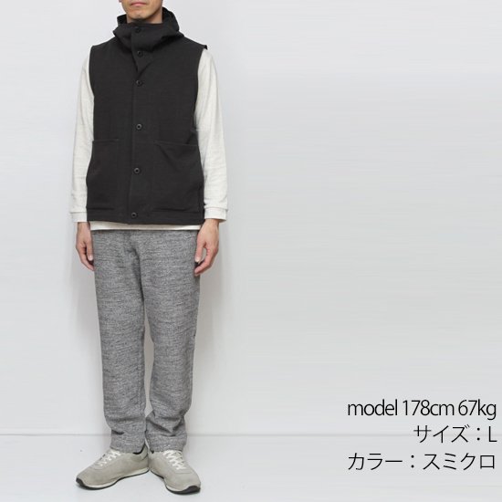 Jackman ジャックマン｜JM8011 Stretch Hooded Vest (セージ)(フードベスト)