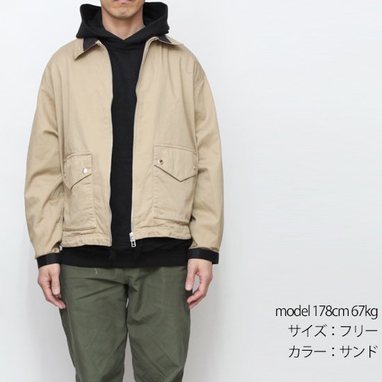 Nasngwam ナスングワム｜GANZER JACKET (グレイ)(スイングトップ)