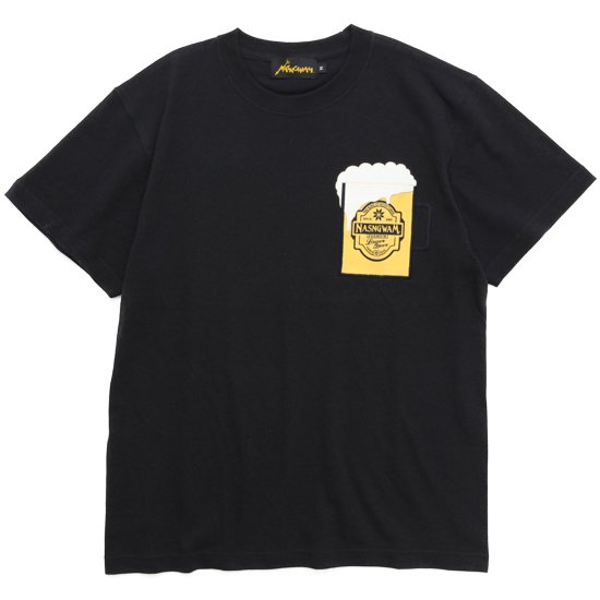 Nasngwam ナスングワム｜BEER TEE 2nd (ブラック)(ビールTシャツ)