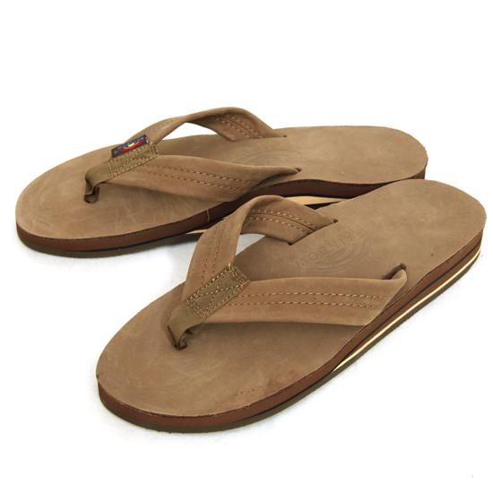 Rainbow Sandals レインボーサンダル Double Layer Sandal ダークブラウン ビーチサンダル