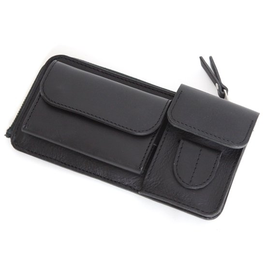 KUBIKI LEATHER クビキレザー｜GIMMICK WALLET (ブラック)(合体する長財布)