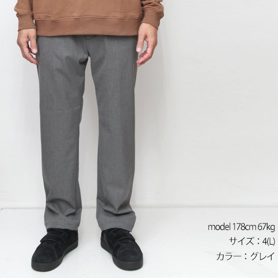 LAMOND ラモンド｜LMP082 ACTION SLACKS (モスグレイ)(ストレッチ素材パンツ)