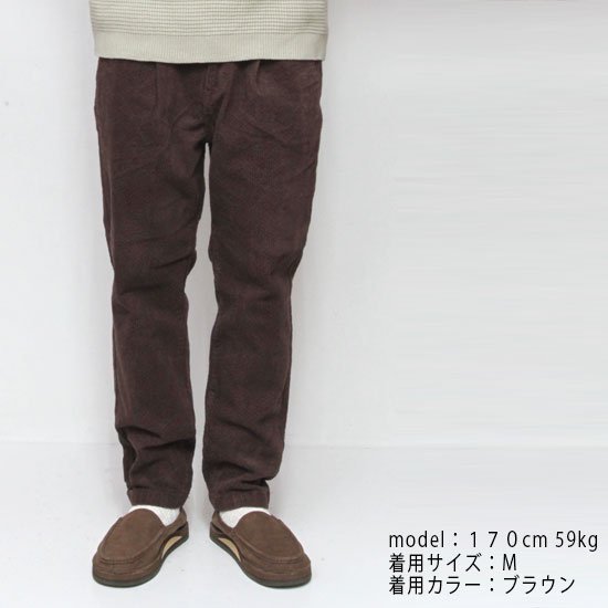 Nasngwam ナスングワム｜MAUNICK PANTS BLOCK (ブラック)(ブロックコール)