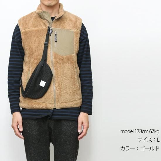 THE PARK SHOP ザ パークショップ｜TREKBOY VEST (ゴールド)(ボアベスト)